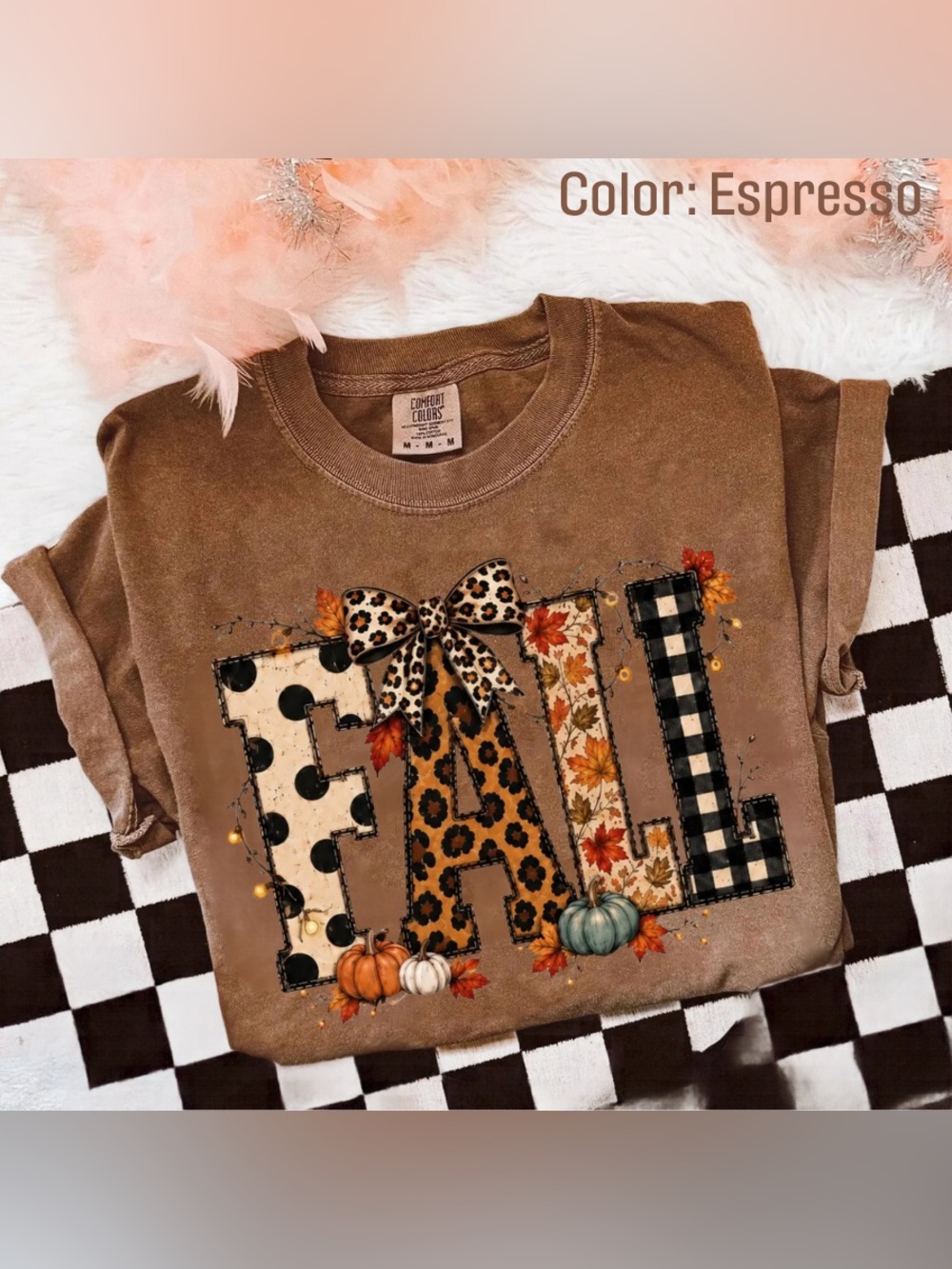 Comfort Color Fall Graphic Tee - Espresso